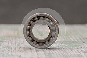 Old and rusty ball bearing