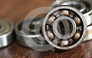 old and rusty ball bearing