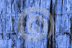 Old rusty bluish blue iron wall background