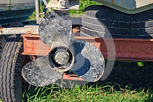 Boat engine propeller
