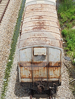Old and rusty bogie trucks