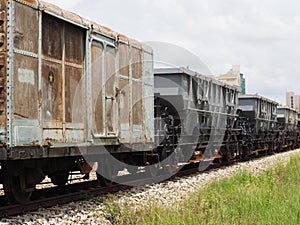 Old and rusty bogie trucks