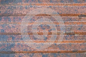 Old Rusty Brown Corrugated Metal Texture Abstract Background Steel Pattern