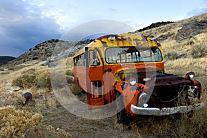 Old rusty bus