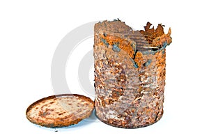 Old rusty can