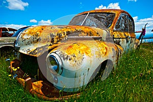 Old rusty car