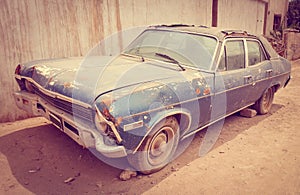 Old rusty car