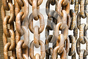 Old rusty chain texture