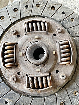 Old rusty clutch texture