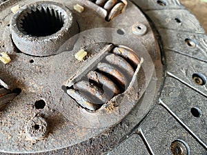Old rusty clutch texture