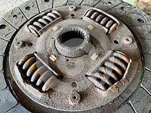 Old rusty clutch texture
