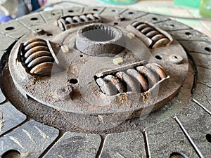 Old rusty clutch texture