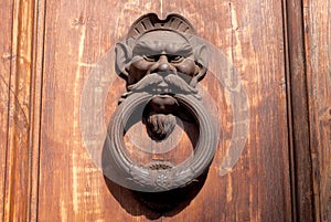 Old rusty door knocker