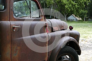 Old Rusty Farm Pickup Truck