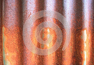 Old rusty galvanized