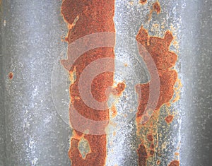 Old rusty galvanized