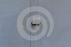 Old rusty gates with padlocks