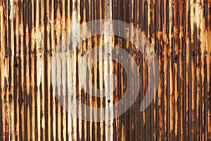 Rusty grunge corrugated iron