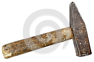 Old rusty hammer