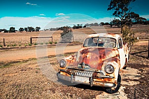 Old rusty Holden FJ Ute