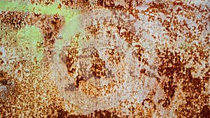 old and rusty iron gate texture