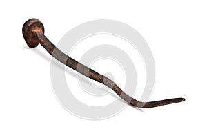 Old rusty iron nail