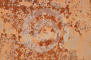 Old rusty iron plate
