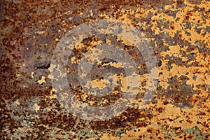 old rusty iron plate texture loose red