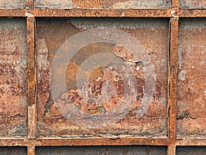 old rusty iron wall background