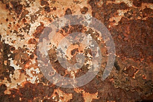 Old rusty iron wall background