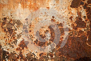 Old rusty iron wall background
