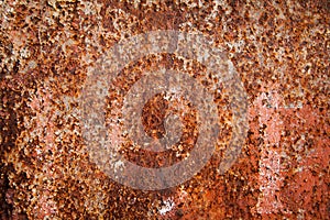 Old rusty iron wall background