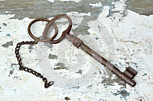 Old rusty key