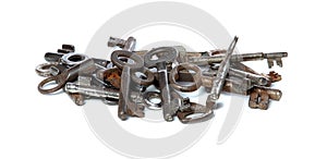 Old rusty keys