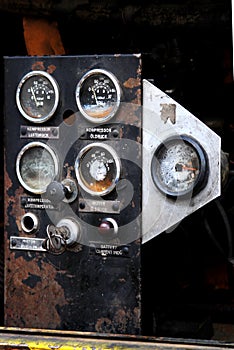 Old rusty kompressor photo