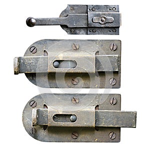 Old and rusty latches