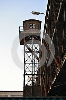 Old Rusty Loading Tower, Train Transport, Prague, Europe