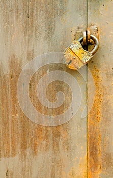 Old rusty lock