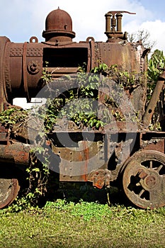 Old and rusty locomotive at Paranapiacaba photo
