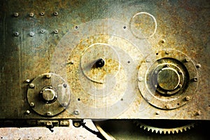 Old rusty machine tool