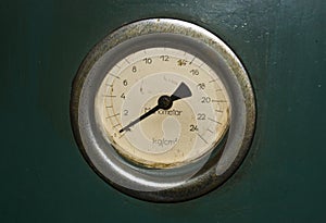 Old rusty manometer photo