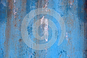 Old rusty metal container surface