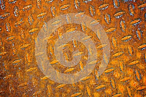 Old rusty metal sheet