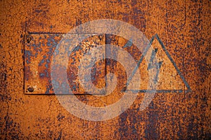 Old rusty metal surface