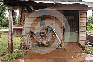 old rusty motorbike
