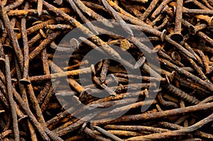 Old rusty nails