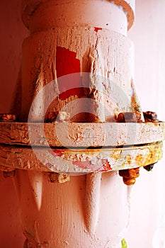 Old rusty pipe detail
