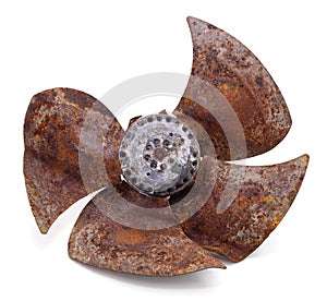 Old rusty propeller