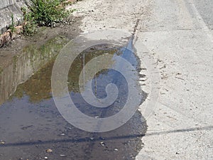 Old rusty railway track