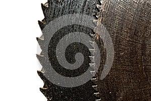 Old rusty saw blade